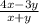 \frac{4x-3y}{x+y}