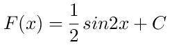 Y=cos2x найти первообразную функцию