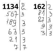 Дроби к общему знаменателю дробей 1463/1134 277/162