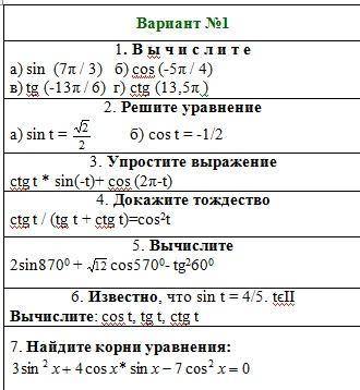 хотя бы правильно 5 номеров решить