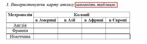 Заповніть таблицю. | Заполните таблицу.