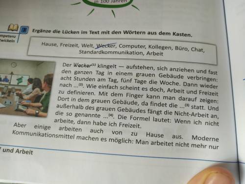 Ergänze die Lücken im Text mit den Wörtern aus dem Kasten