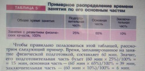 1.из каких основных частей состоит занятие физической подготовкой?2.какова их последовательность и п