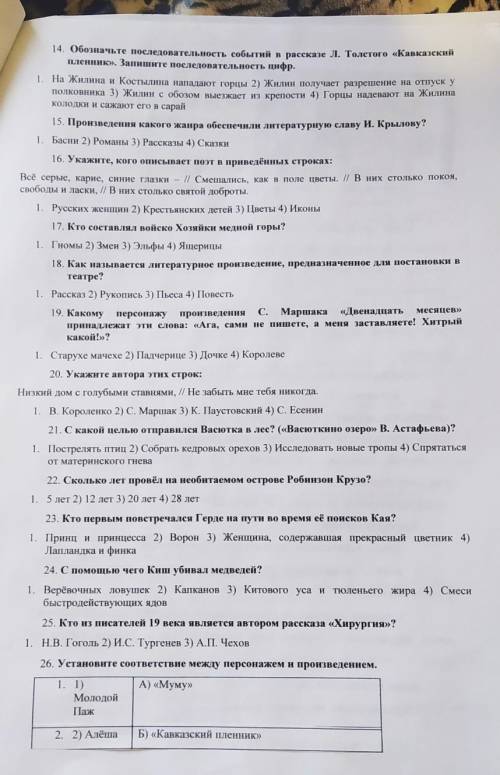 5класс,литература,надо выбрать:а,б,в,г​