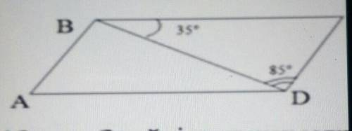 Знайдіть кути даного паралелограма.А) 659, 65,115, 115°; Б) 80, 100, 80, 100,В) 120°, 60°, 120°, 60