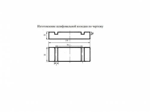 Выполнить технологическую карту для изготовления шлифовальной колодки, фото карты выслать на почту