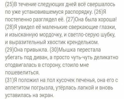 Из предложений 25–31 выбери слово(-а), в котором(-ых) правописание суффикса определяется правилом: