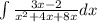 \int\limits\frac{3x-2}{x^{2} +4x+8x} dx