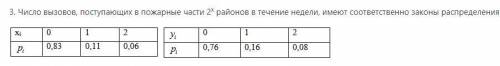 Решить задачу на вычисление характеристик ДСВ