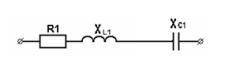 Для неразветвленной цепи переменного тока R1=30 Ом; XLI = 45 Ом; ХС1= 22 Ом; f= 50 Гц; Р = 102 Вт.