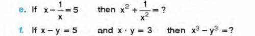 E)Если x-....=5 Тогда чему будет равно x2+....