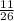 \frac{11}{26}