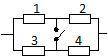 ЛЕГКИЕ В представленной схеме при разомкнутом ключе в резисторах 2 и 3 выделяется одинако
