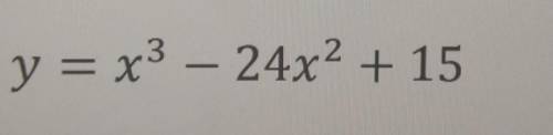 Найдите точку минимума функции y=x^3-24x^2+15​