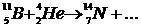 Допишите уравнение ядерной реакции: