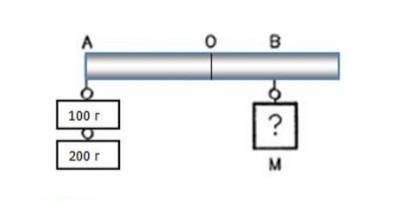 На рисунке изображен рычаг, имеющий ось вращения в точке О. Определите массу груза, который надо под