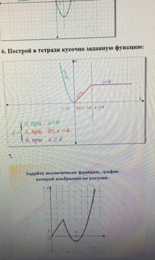 В номере семь нужно задать аналитическую функцию и построить график​