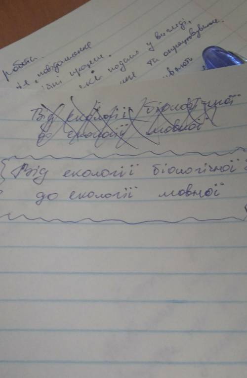 Твір на тему:Від екології біологічної до екології мовної.​