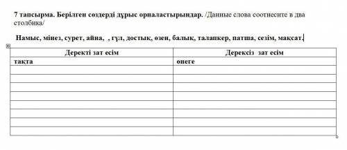 Распределите слова в два столбика. Буду очень благодарен.