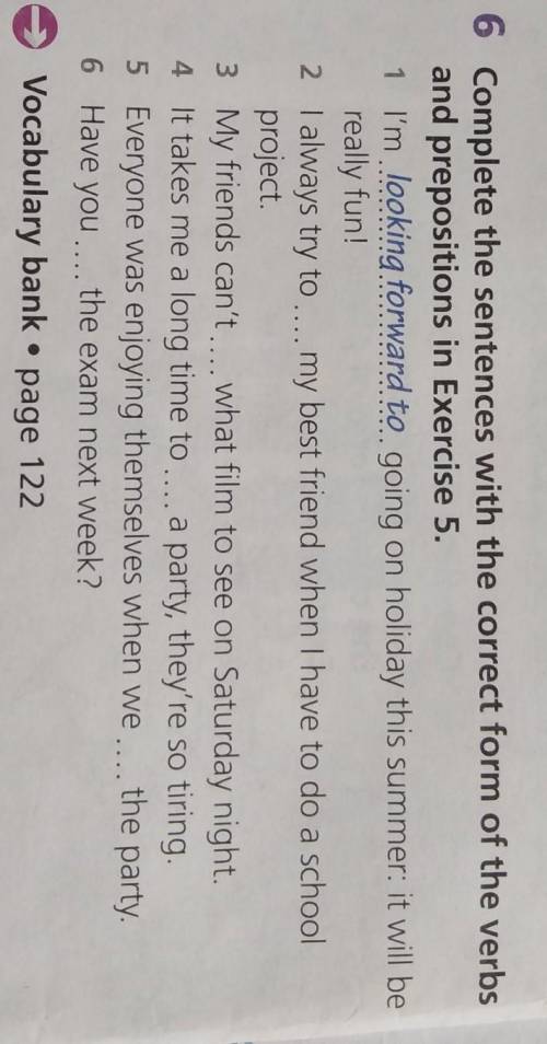 Look at the highlighted words in the article prepositions Follow them ​