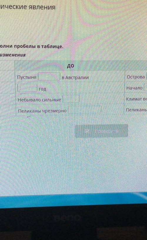 Прослушай аудиотекст. Заполни пробелы в таблице.Пеликаны и климатические изменения​