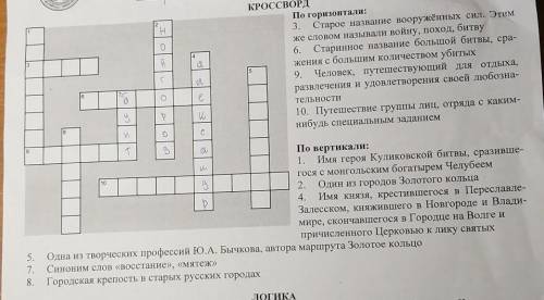 решить кроссворд По горизонтали:3. Старое название вооружённых сил. Этимже словом называли войну, по