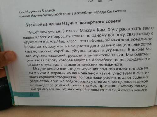 1. Ученики каких национальностей учатся в классе Максима? 2. Как ученики изучают язык своего народа?