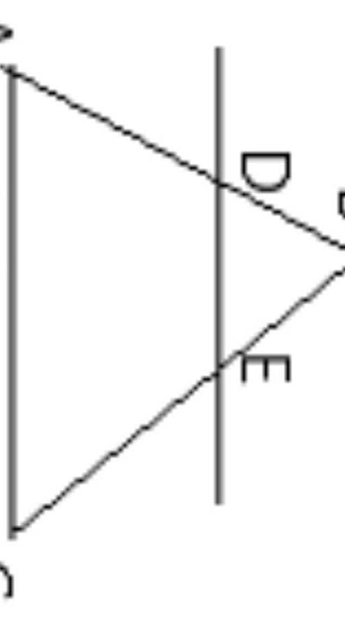 Прямая DE параллельна стороне АС треугольника АВС, Найдите длину отрезка DE, если АС=15 см, ВЕ=6 см,