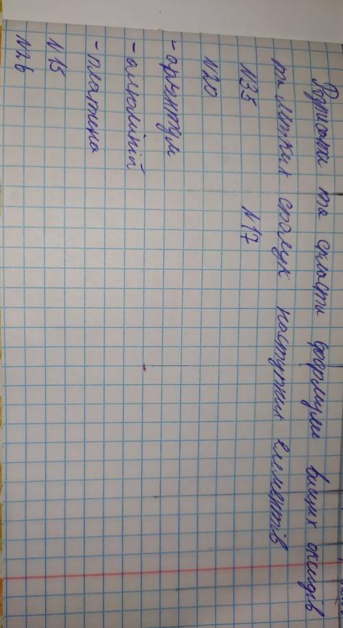 Розписати та скласти формули вищих оксидів та летких сполук наступних елементів ​