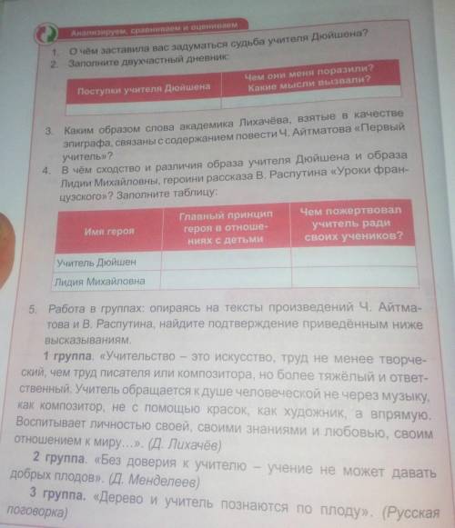 Ребят умоляю нужно Мне сказали сделать все задания, в пятом можно выбрать одно высказывание, сама ну