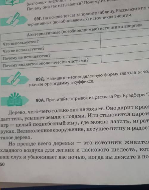 89г Альтернативные (возобновляемые) источники энергииЧто используется?Что не используется?Почему не