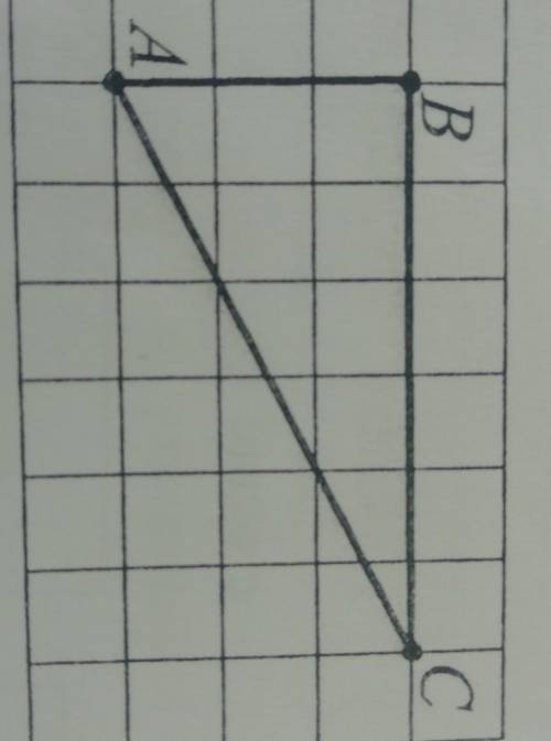 на клетчатой бумаге с размером клетки 1х1 нарисован треугольник ABC. AM - МЕДИАНА ДАННОГО ТРЕУГОЛЬНИ