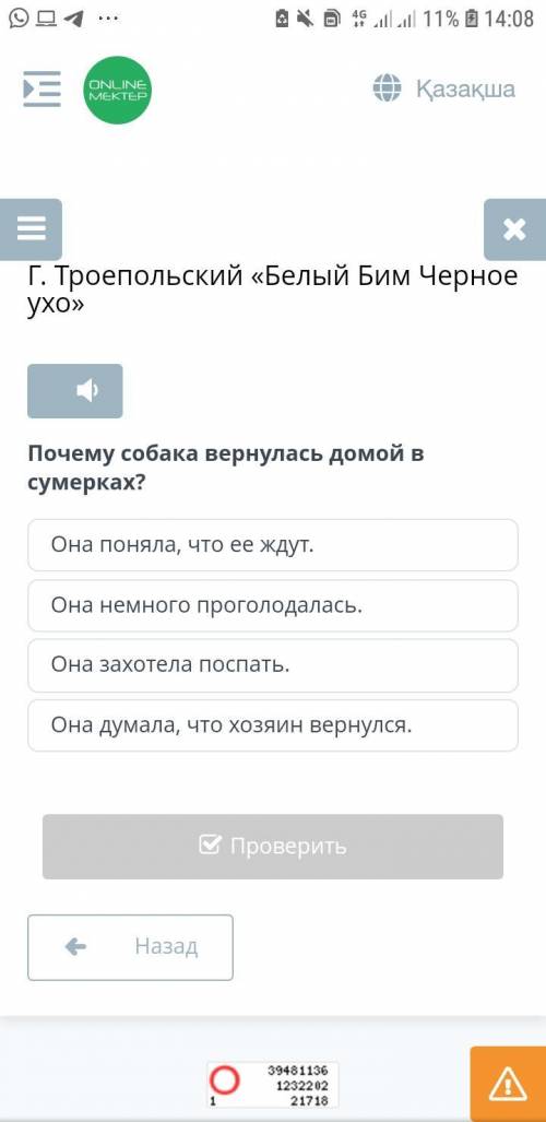 Г. Троепольский «Белый Бим Черное ухо» Почему собака вернулась домой в сумерках? Она думала, что хоз