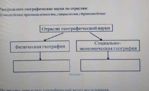 Распределите географические науки по отраслям почвоведения промышленность гляциология страноведения​