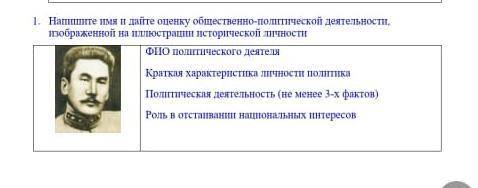 Напишите имя и дайте оценку общественно-политической деятельности, изображенной на иллюстрации истор