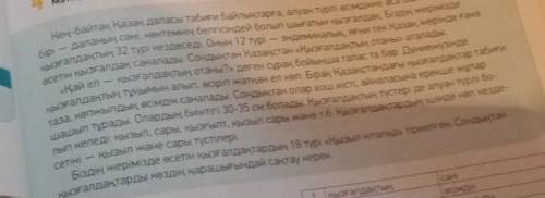 МӘТІНМЕН ЖҰМЫС біріЭық«Қай елсетініКең-байтақ Қазақ даласы табиғи байлықтарға, алуан түрлі өсімдікке