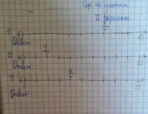 Расставте по коорденатном луче числа на которые указывают буквы x y и