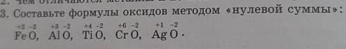 3. Составьте формулы оксидов методом «нулевой суммы»​