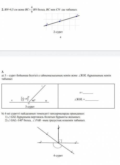 Бжб геометрия барлық есеп керек бүгінге​