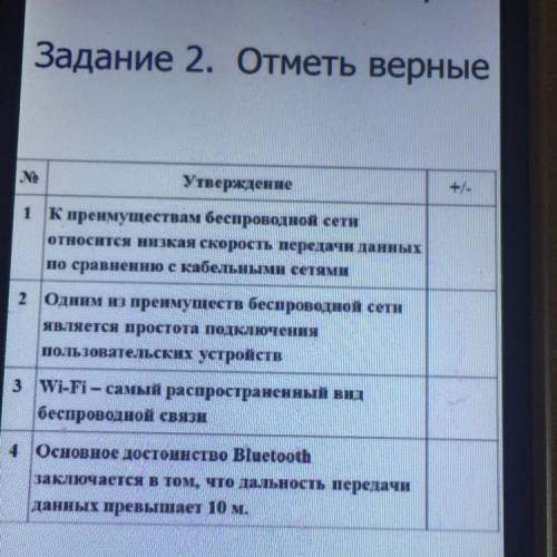 Отметь верные утверждение: