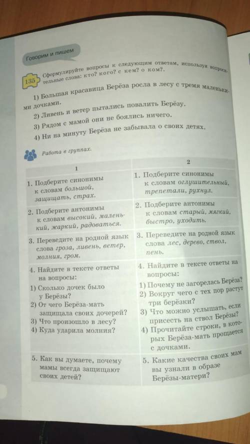 Сформулируйте вопросы к следующим ответам используя вопросительные слова кто ?кого? с кем ?о ком?