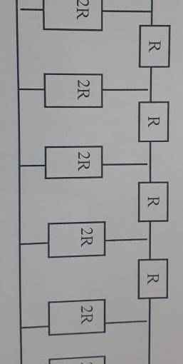 Найдите сопротивление показанной на рисунке цепи​