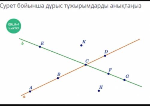 сурет бойынша дұрыс тұжырымы белгілеңіз ​