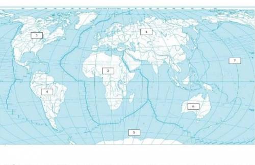 по карте определите литосферную плиту номер