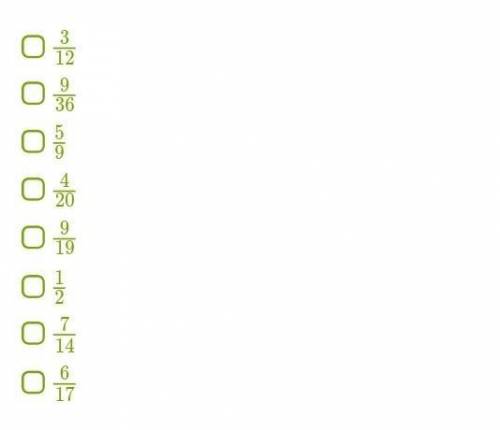 НЕЖАЛКО. Выберитите ВСЕ сократимые дроби: ​