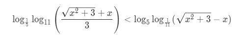 Решите логарифмическое неравенство:
