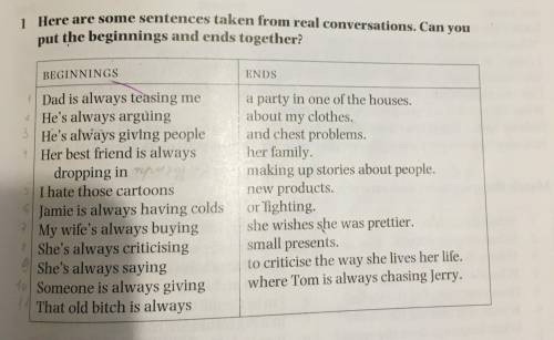 Here are you some sentences taken from real conversations