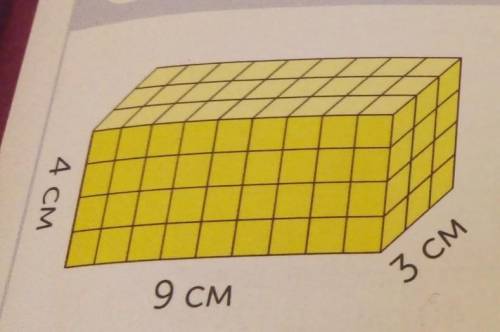 Найди обьём параллелепипедов. 4см, 9см, 3см. 1см, 9см, 3см. 3см, 3см, 3см. ​