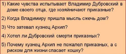 А.С.Пушкин Роман Дубровский вопросы.