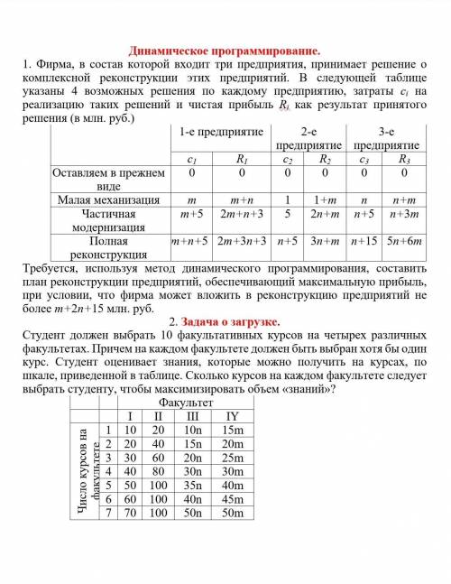 Динамическое програмирование​